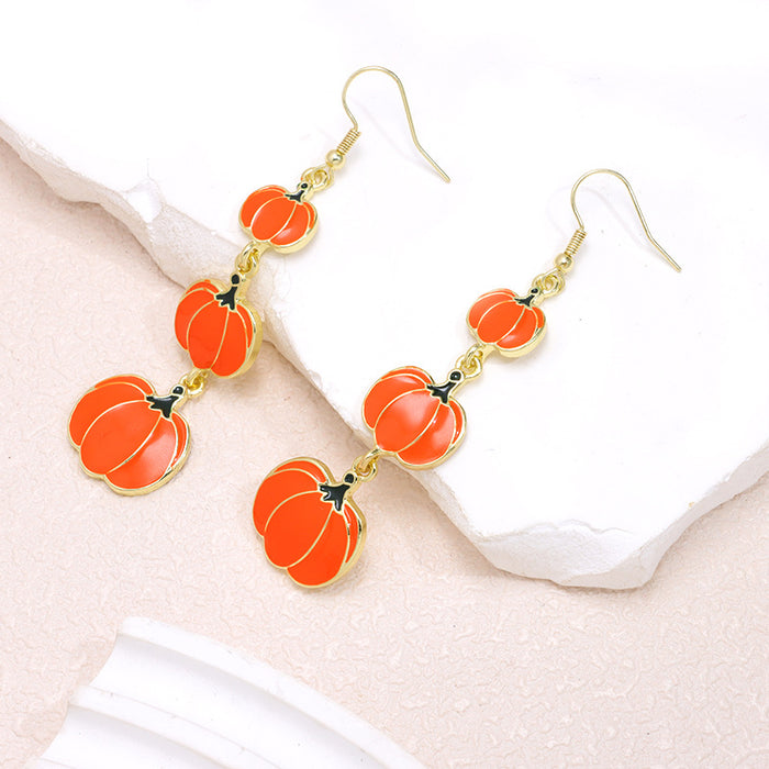 Wholesale  Pumpkin Earrings Funny Ghost Skull Stud Design Party Fashion Accessory
