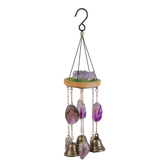 Wholesale Metal Electroplated Sunflower Wind Chime Car Decorative Accessory