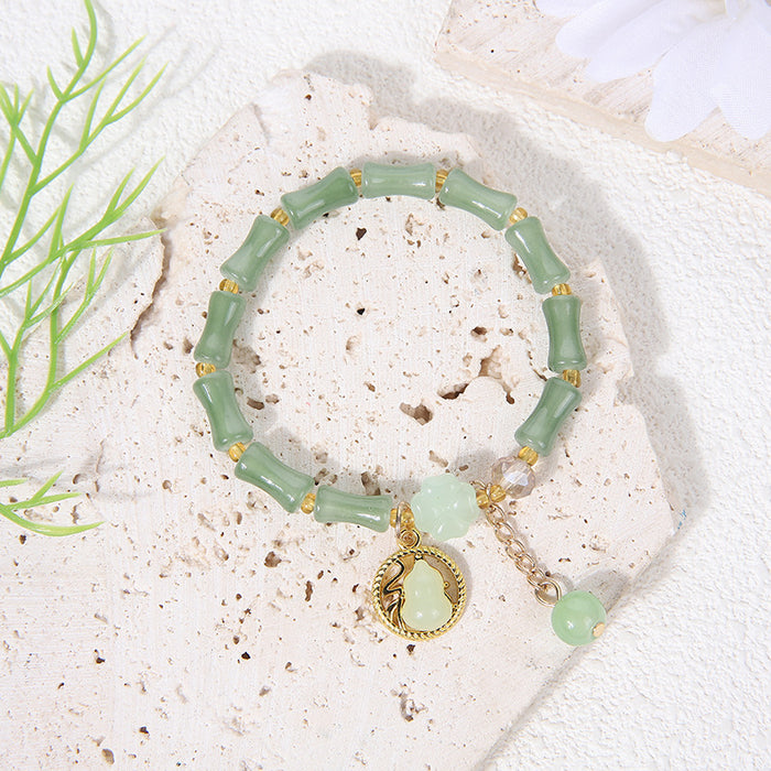 Wholesale Bamboo bracelet high bracelet peace buckle jade gourd bracelet jewelry