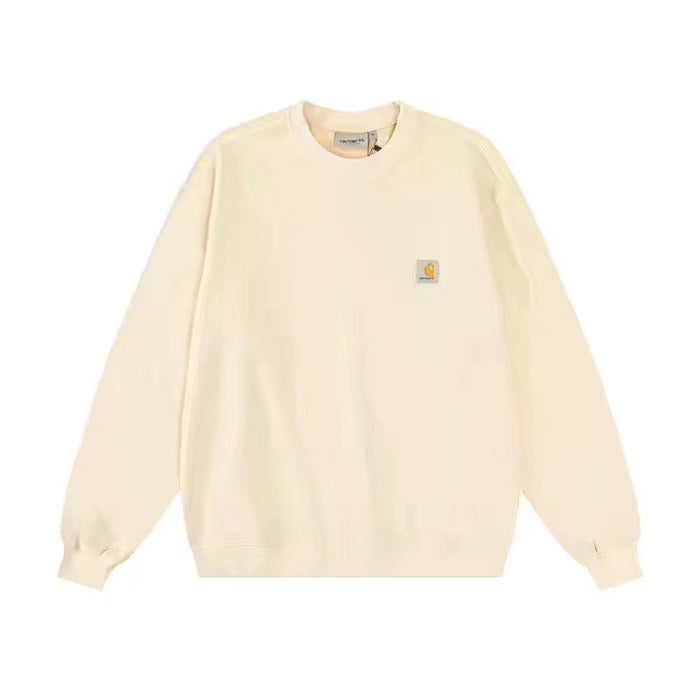 Wholesale Classic Embroidered Logo Washed Round Neck Sweaters JDC-CTS-YiLe002