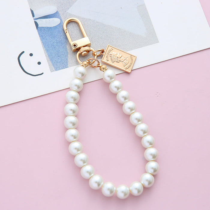 Wholesale Alloy Pearl Lanyard Keychain JDC-KC-ARui001