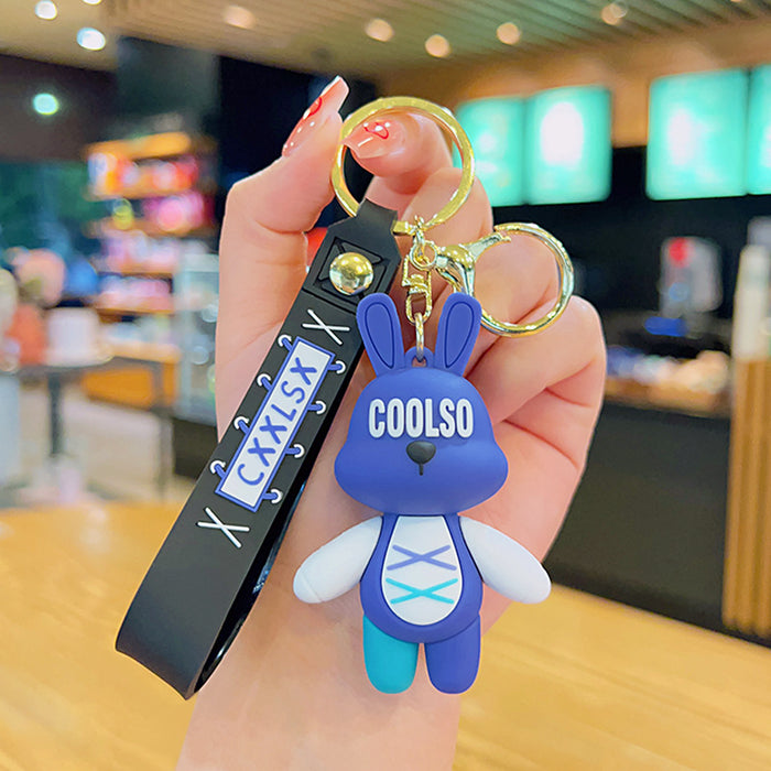 Liebre de conejo de dibujos animados de PVC al por mayor JDC-KC-KUM018