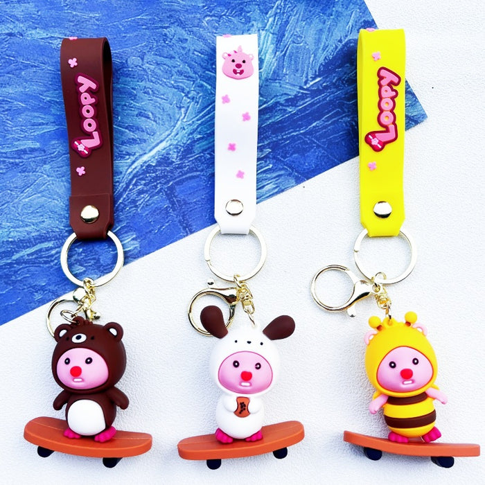 Wholesale PVC Cartoon Doll Keychain JDC-KC-WuYi175