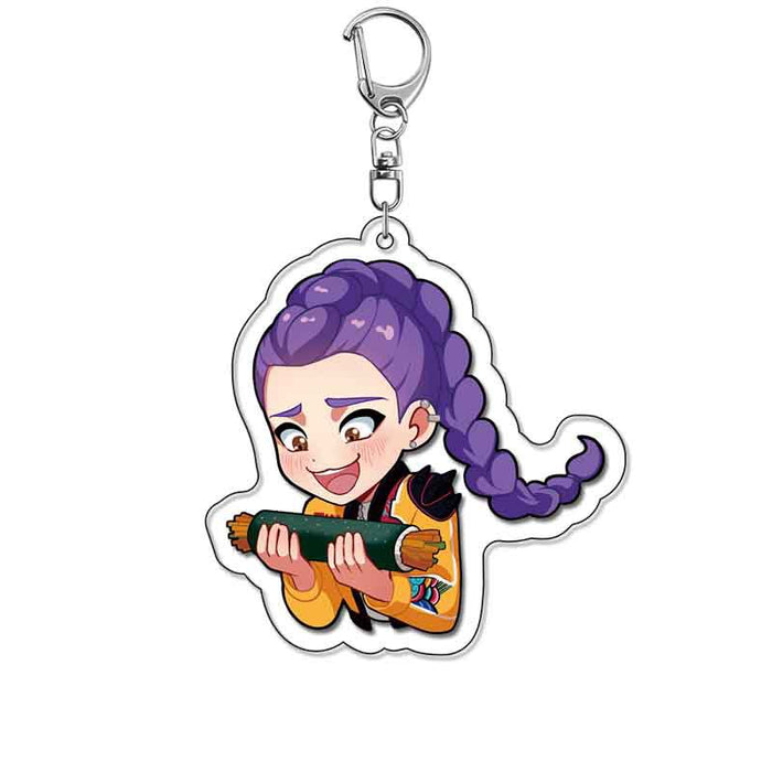 Wholesale Cute acrylic keychain romantic backpack charm