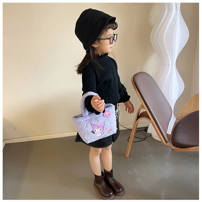 Wholesale New cartoon large capacity single shoulder pencil case, cute stationery bag, makeup bag, backpack, children's bag