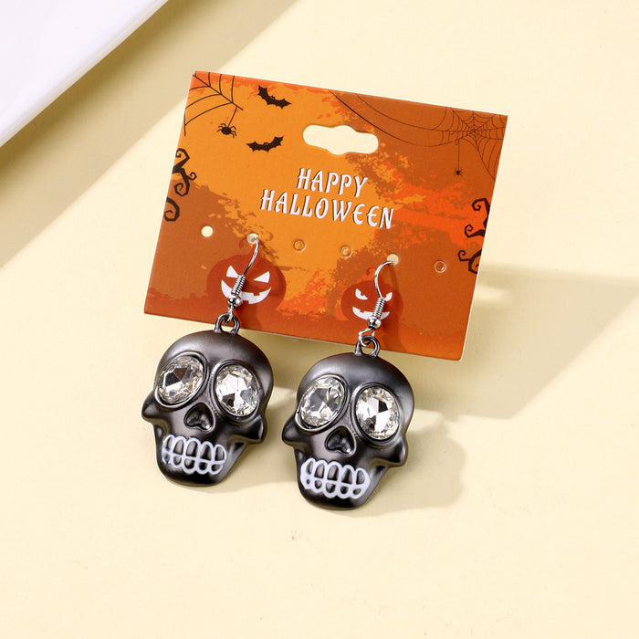 Wholesale  Earrings Collection Cute Cartoon Fun Ghost Pumpkin Skull Earrings