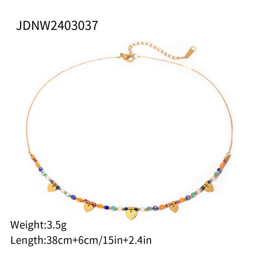 Wholesale Bohemian Clavicle Chain Stainless Steel Necklace