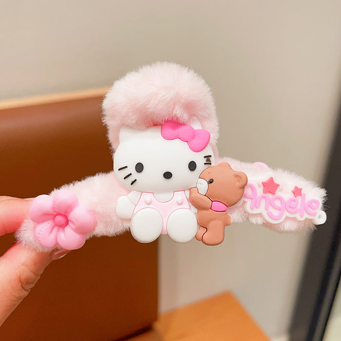 Wholesale Cartoon Cute Plush Hair Clips JDC-HC-Wangl005