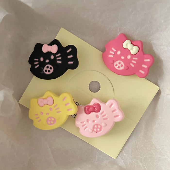 Wholesale Cute cat Fish Hairpin Sweet and Soft Cute All-match Girly Style Side Duckbill Clip Hairpin Hair Accessories