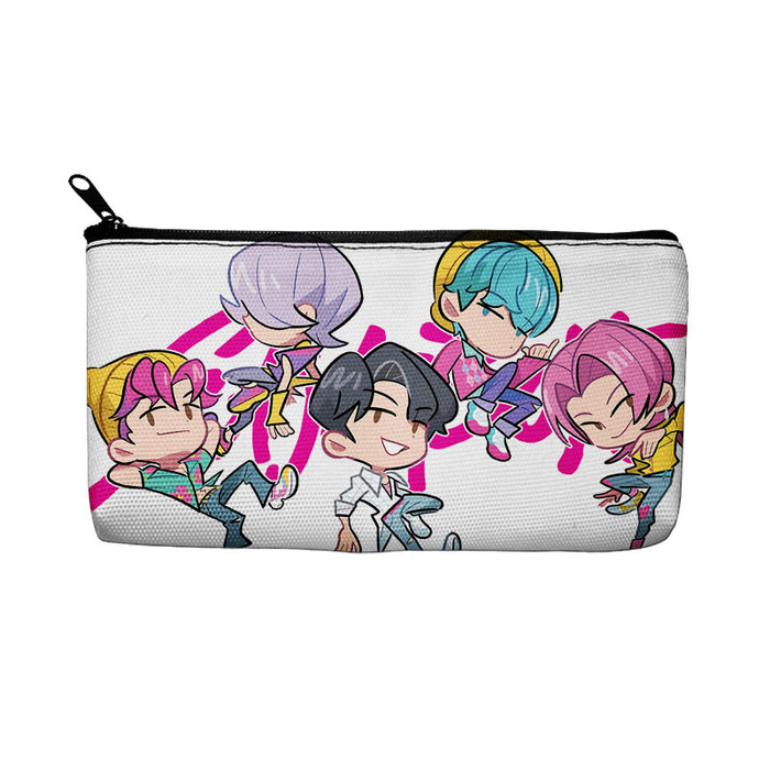 Wholesale K-pop merchandise canvas chain pencil cases stationery