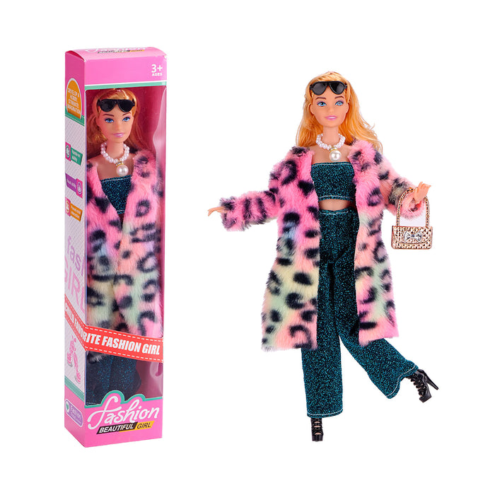 Wholesale 11 inch doll fashion design doll dress a variety of large plush coat