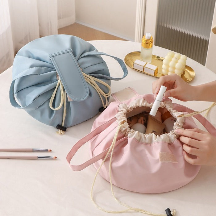Wholesale Trendy Pink Makeup Bag Large Capacity Oxford Waterproof Travel Cosmetic Organizer Everyday Boutique Fashion Accessory