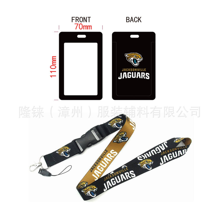 Wholesale of 10pcs/pack Rugby Card Set Polyester Hanging Cord Keychain JDC-KC-LongL001