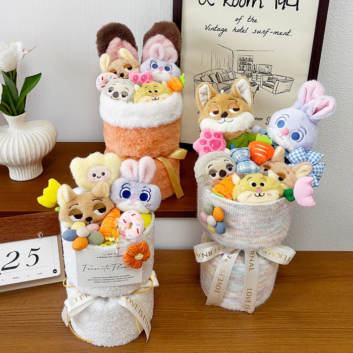 Wholesale Birthday gift plush doll bouquet