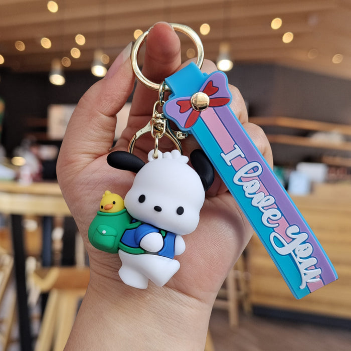 Wholesale Cartoon Silicone Doll Keychain JDC-KC-ZhuoRan033