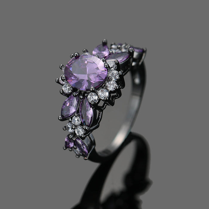 Wholesale Colorful Zircon Copper Ring