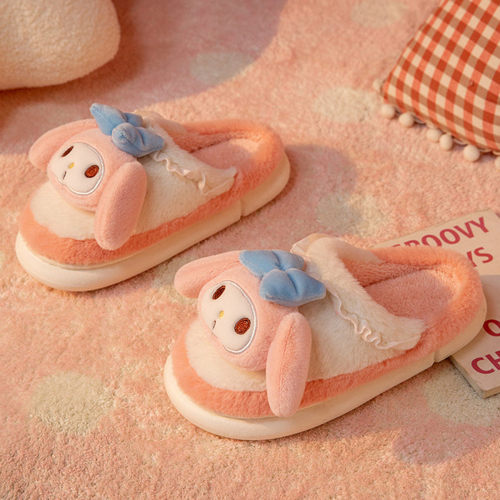 Wholesale EVA Plush Warm Thickened Soft Soled Slippers JDC-SP-Runj002