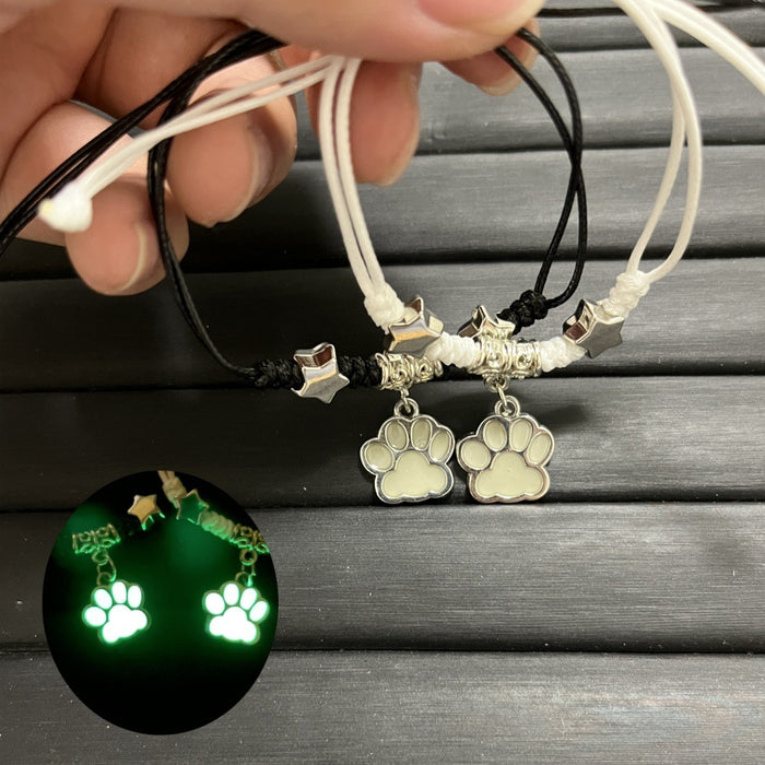 Wholesale Luminous Dog Claw Pendant Bracelet Jewelry