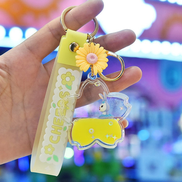 Wholesale Maca Dice in Oil Cherry Blossom Keychain