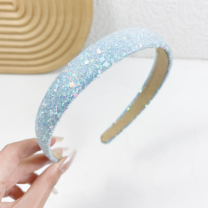 Wholesale Sequins Fabric Headband JDC-HD-ChaoXuan009