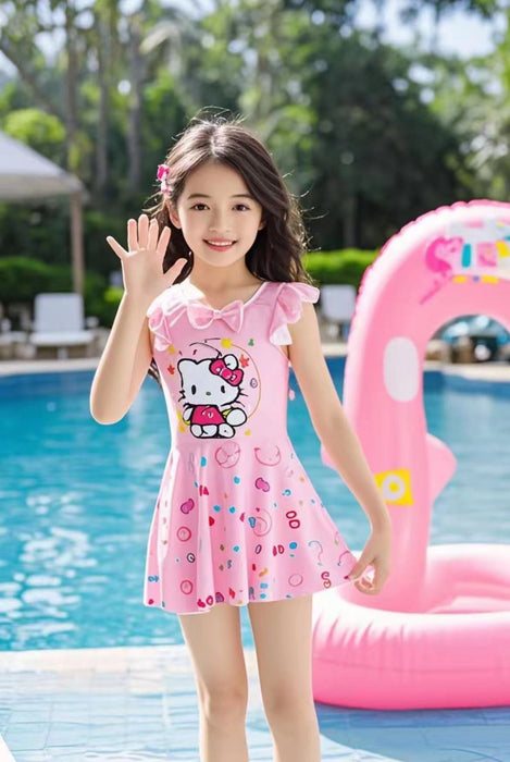 Wholesale Children's Swimwear Girls Small and Medium-sized one-piece Quick-drying