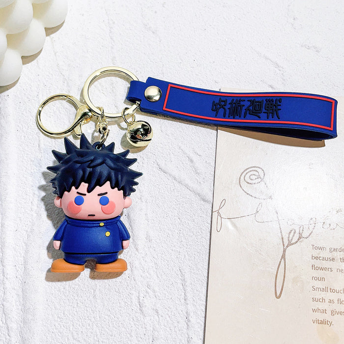 Wholesale  Anime Doll Peripheral Silicone Keychain Pendant