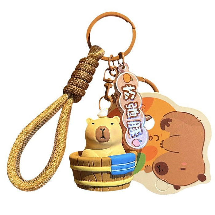 Wholesale PVC Cartoon Doll Keychain JDC-KC-LeZi032