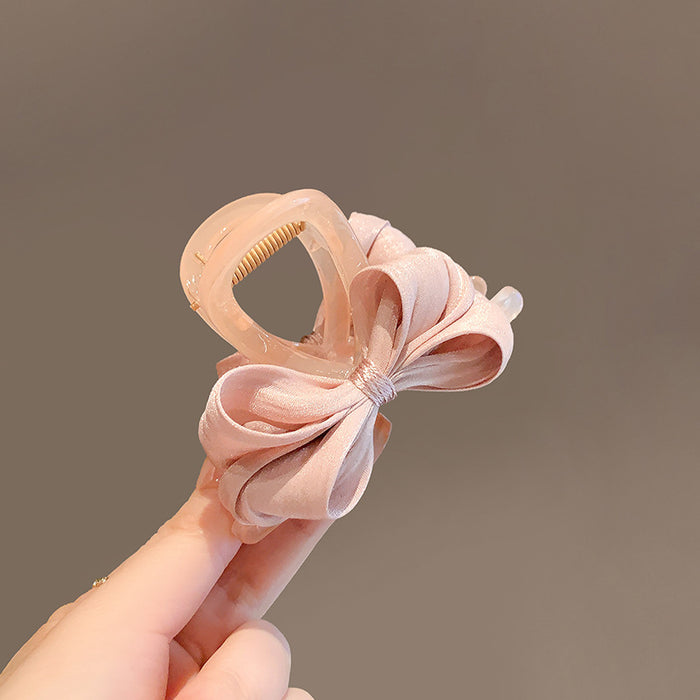 Wholesale Simple fabric hair clip, shark clip at the back of the head, half zip clip, temperament bow clip, hair clip, headband accessory