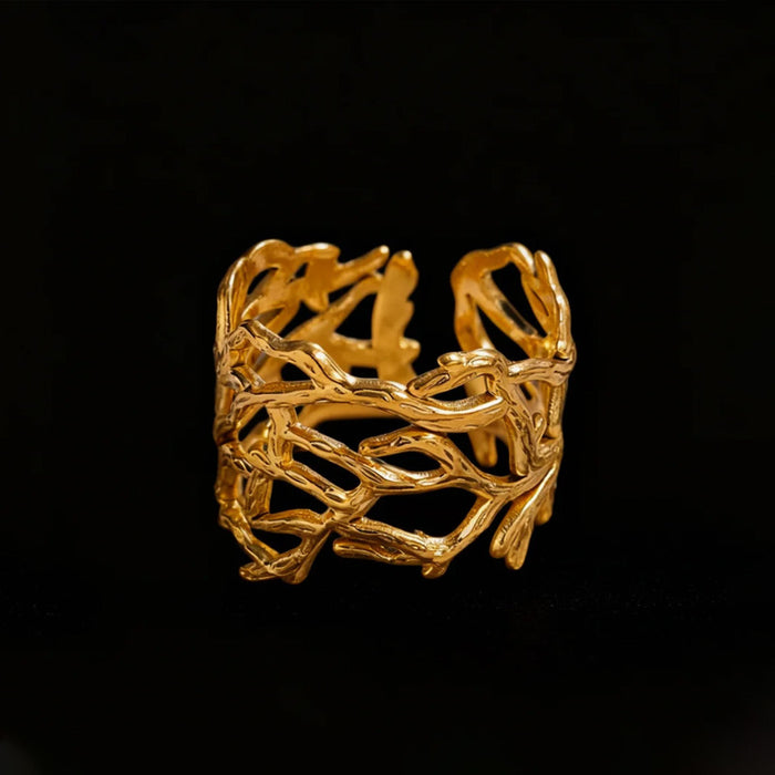 Wholesale Irregular ring/ hand jewelry design openwork ring