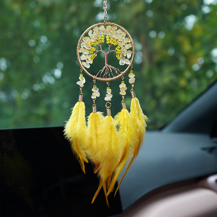 Wholesale Glass Crystal Life Tree Car Hanging Decoration Chic Fashion Accessory MOQ≥2