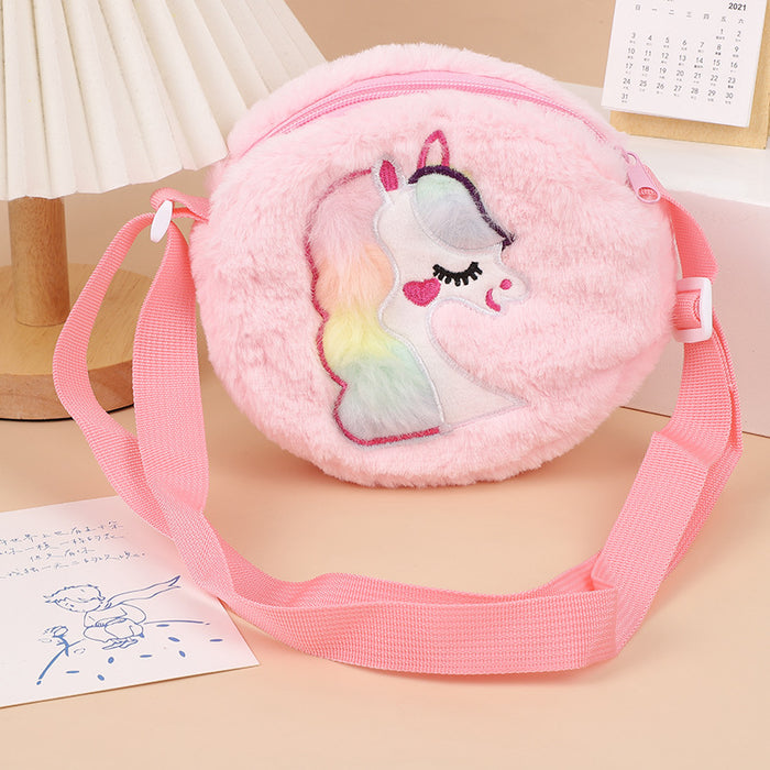 Wholesale Cartoon Cute Children' s Plush Small Shoulder Bag