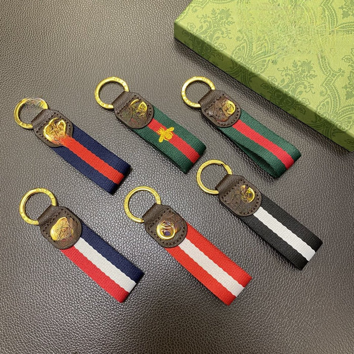 Wholesale Leather Luxury Braided Pattern Keychain JDC-KC-Shih010