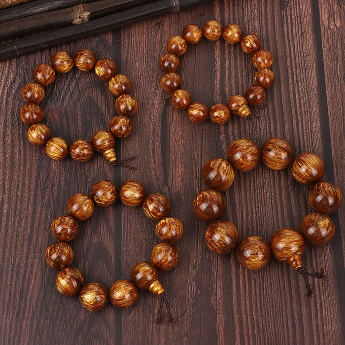 Wholesale Golden Sea Willow Hand String Buddha Pagoda Single Circle Buddha Bead National Style Jewelry