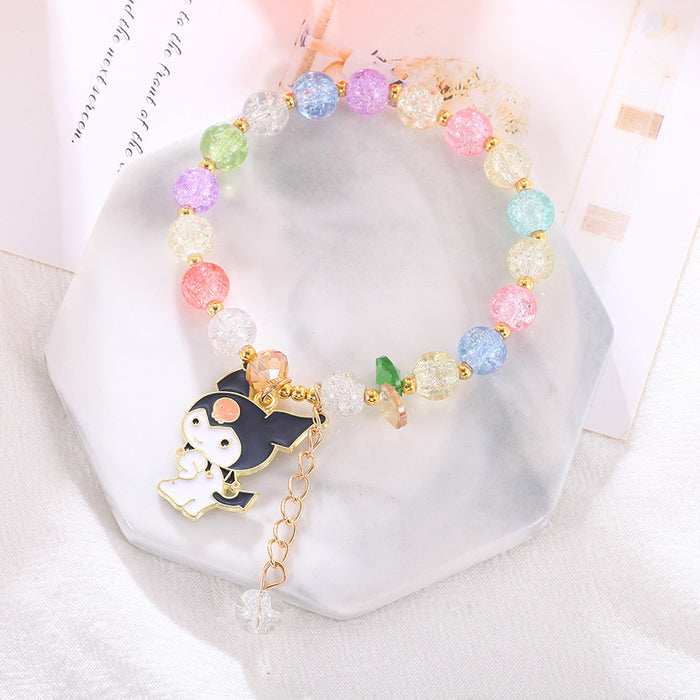 Wholesale Children' s popcorn bracelet beaded bracelet crystal cute cartoon