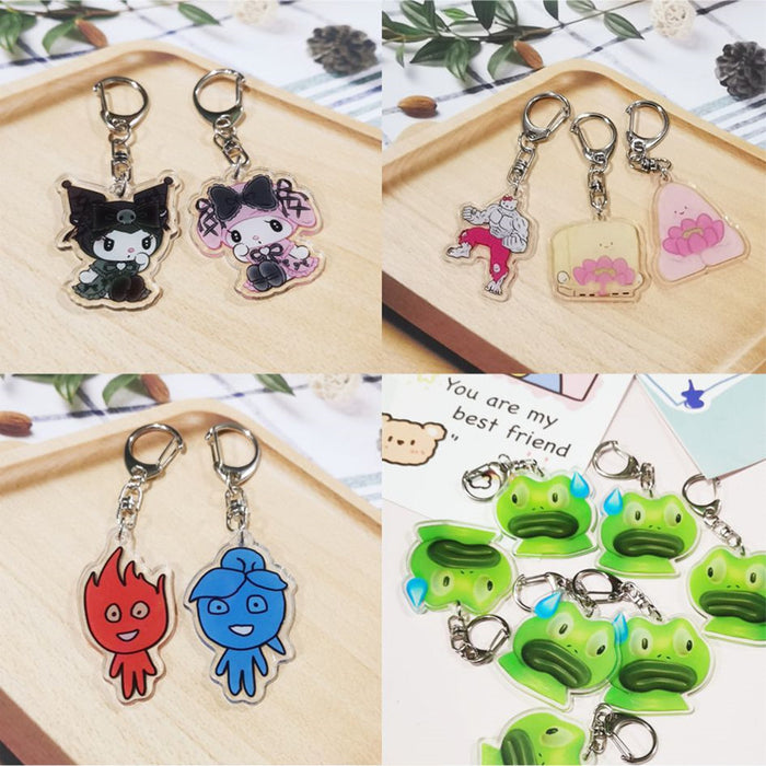 Wholesale Cartoon Acrylic Keychains JDC-KC-ChuangYi010