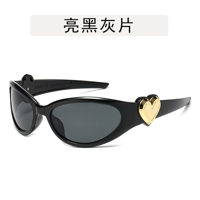 Wholesale Love Sunglasses Millennium Style Peach Heart Spicy Girl Glasses Sunglasses