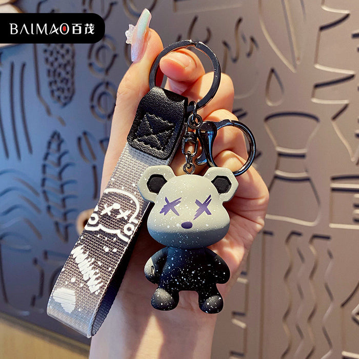 Wholesale Creative cartoon keychain resin figurine keychain backpack pendant