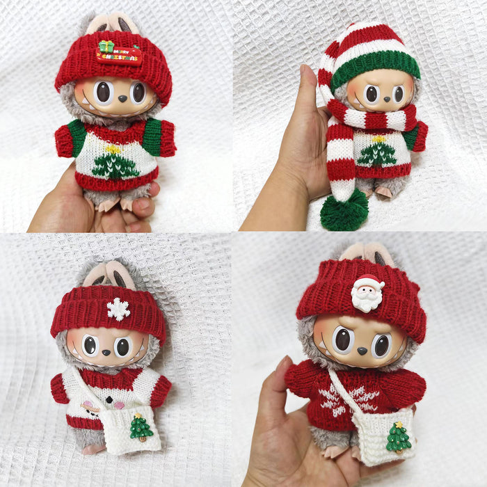 Wholesale Christmas PVC plush doll clothing keychain button sweater clothing accessories
