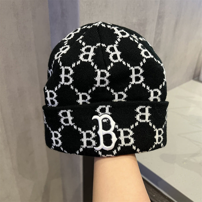 Wholesale Hat Acrylic Letter Embroidery Printing Warm Knitted Hat (F) JDC-FH-JiD003