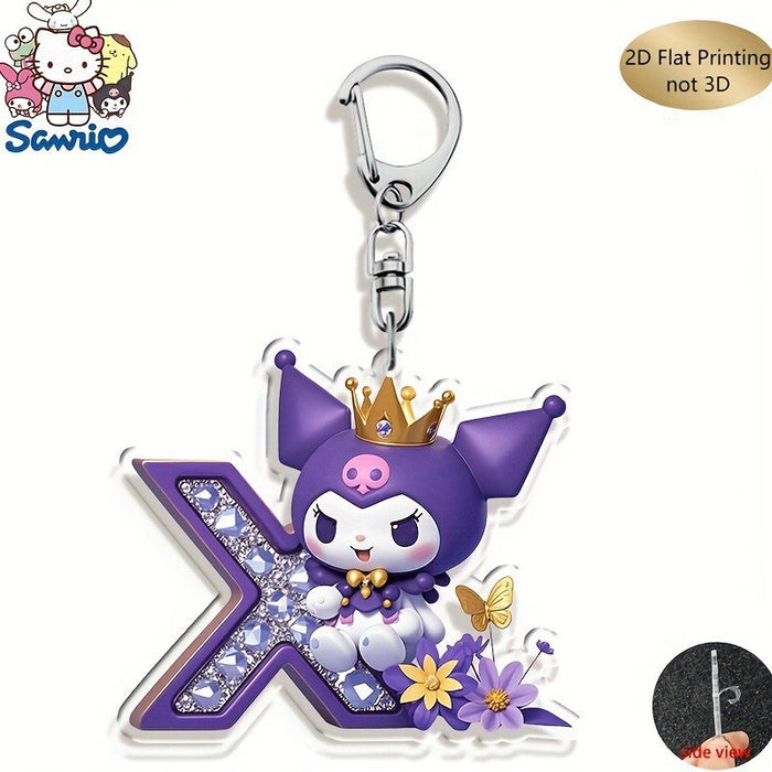 Wholesale Acrylic 26 Letter Alphabet Keychain Set Cute Cartoon Design MOQ≥2