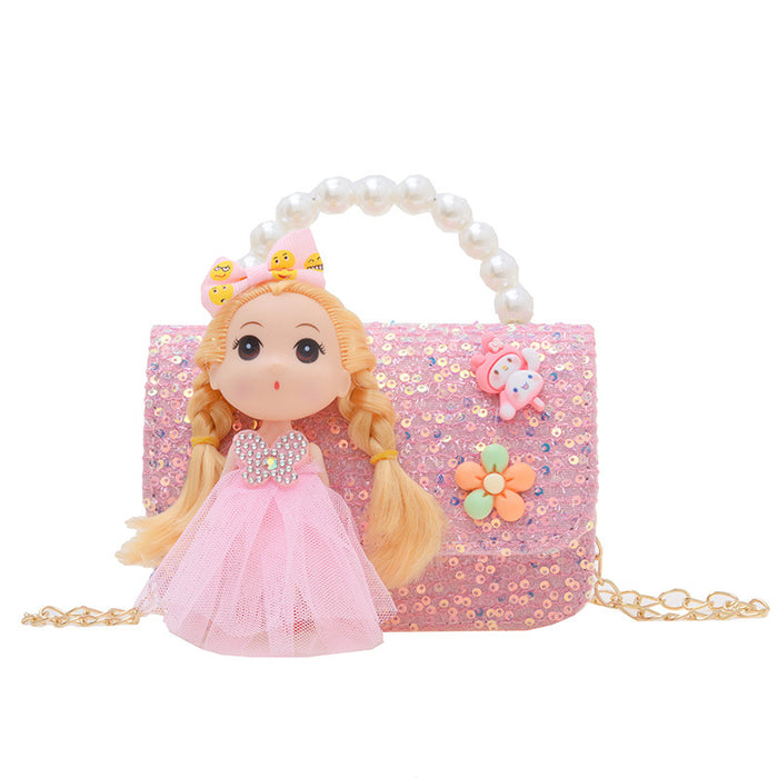 Wholesale Children's Bags Pearl Handbags Shoulder Bags JDC-SD-GSAT002