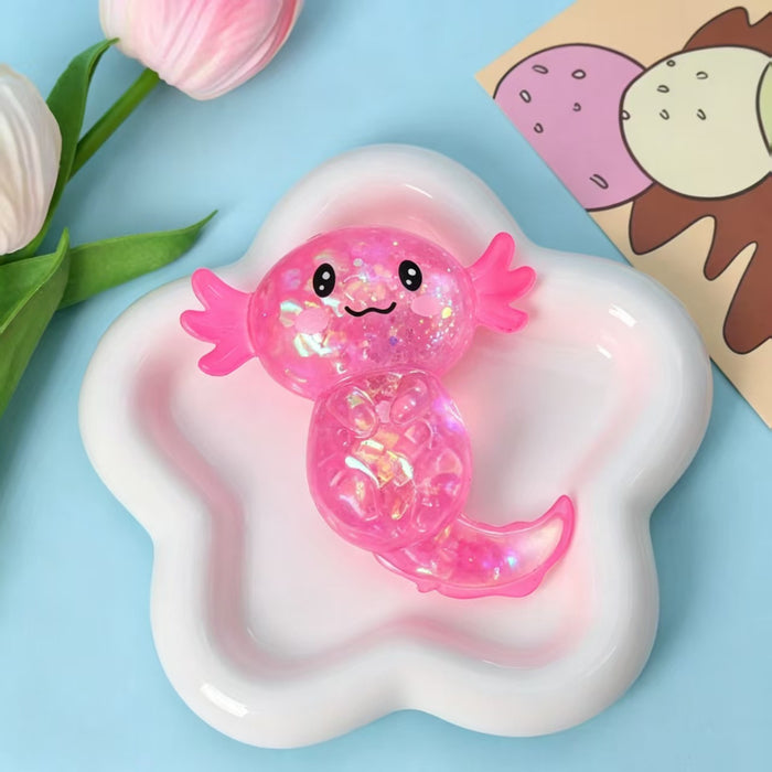 Wholesale Glitter Sequin Salamander Slow Rebound Squishy Toy Stress Relief Student Gift