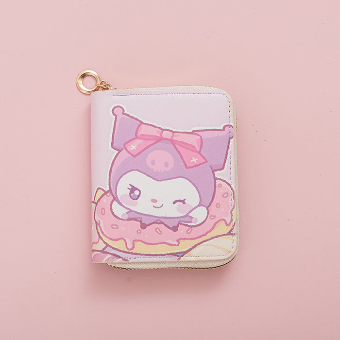 Wholesale Cute Cartoon Print Short Kids Wallet