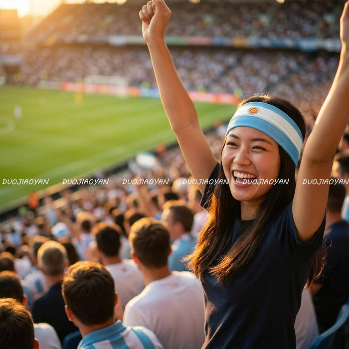 Wholesale World Cup Flag Print Headband Party Fan Cheering Hair Accessory Trendy Gift