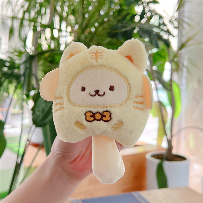 Wholesale Cute plush pendant lucky sanliou  doll keychain