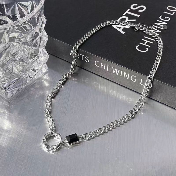 Wholesale Necklace, titanium steel, high-end sweater, chain jewelry, light luxury, versatile jewelry