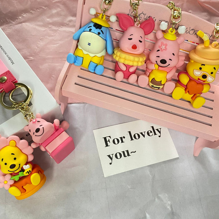 Wholesale Cartoon Silicone Doll Keychain JDC-KC-MingT250