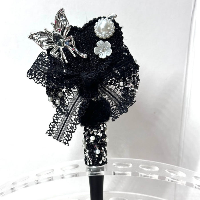 Wholesale Dark Bow Moon Bead Pendant DIY Decorative Accessory for Bag Charm