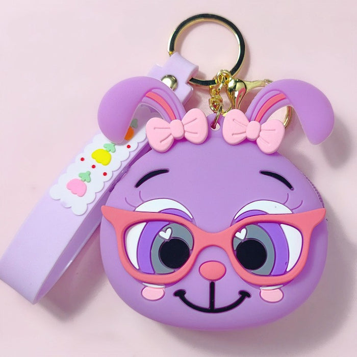 Wholesale   cartoon  keychain cute  coin purse pendant