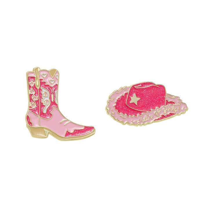 Wholesale cartoon boots brooch clothing accessories